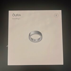 OURA Ring GEN 4 - SILVER Smart Ring Size 9